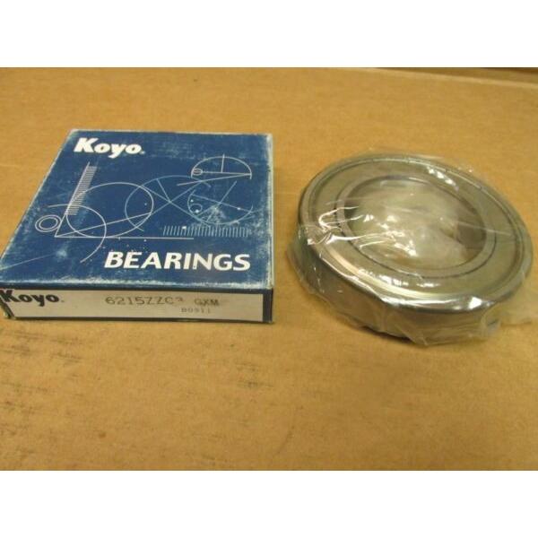 NIB KOYO 6215ZZC3 BEARING METAL SEALED 6215 ZZ C3 75x130x25 mm #1 image